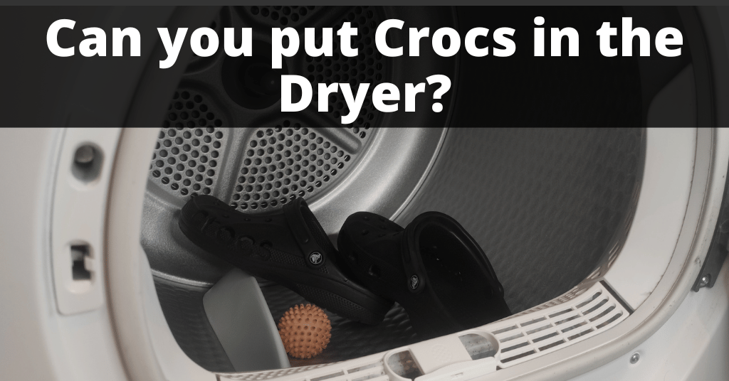 crocs in a tumble dryer