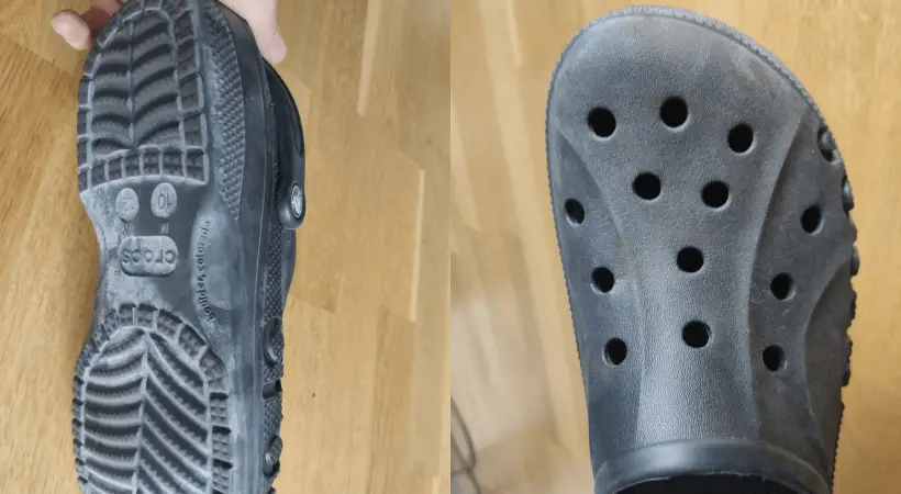 Dirty croslite crocs