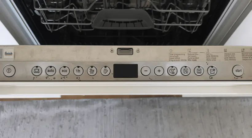 dishwasher display panel