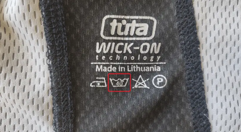 maximum washing temperature on manufacturer's instructions