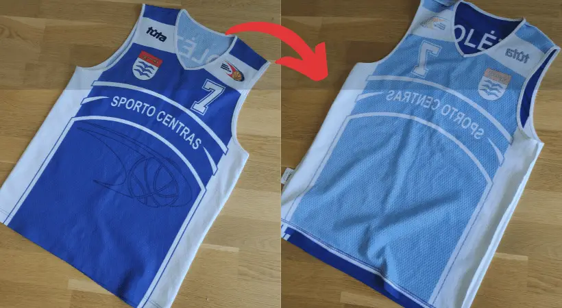 split image of a basketball jersey turned inside out