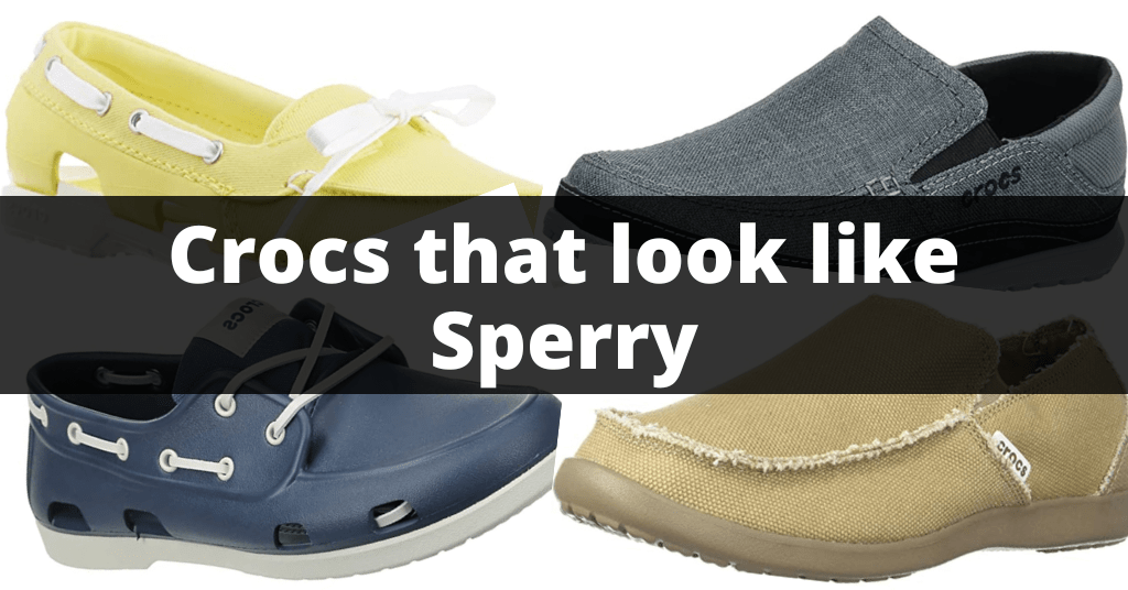 different types of crocs that look like sperry